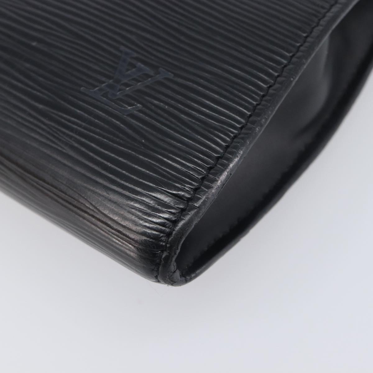 LOUIS VUITTON Epi Pochette Accessoires Pouch Black M52982 LV Auth bs37494