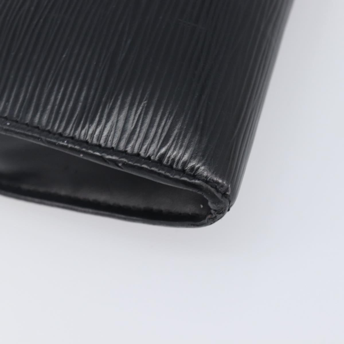 LOUIS VUITTON Epi Pochette Accessoires Pouch Black M52982 LV Auth bs37494