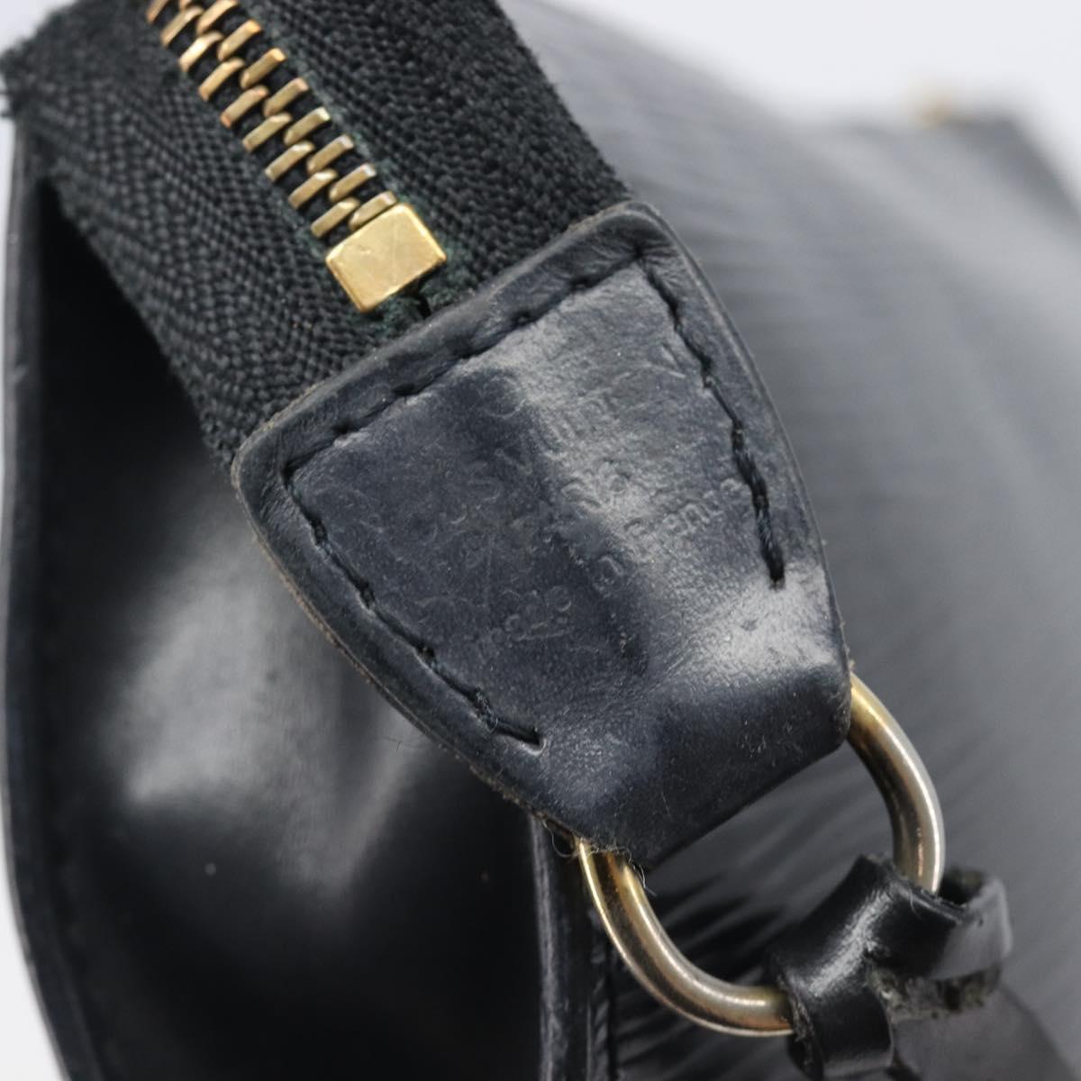 LOUIS VUITTON Epi Pochette Accessoires Pouch Black M52982 LV Auth bs37494