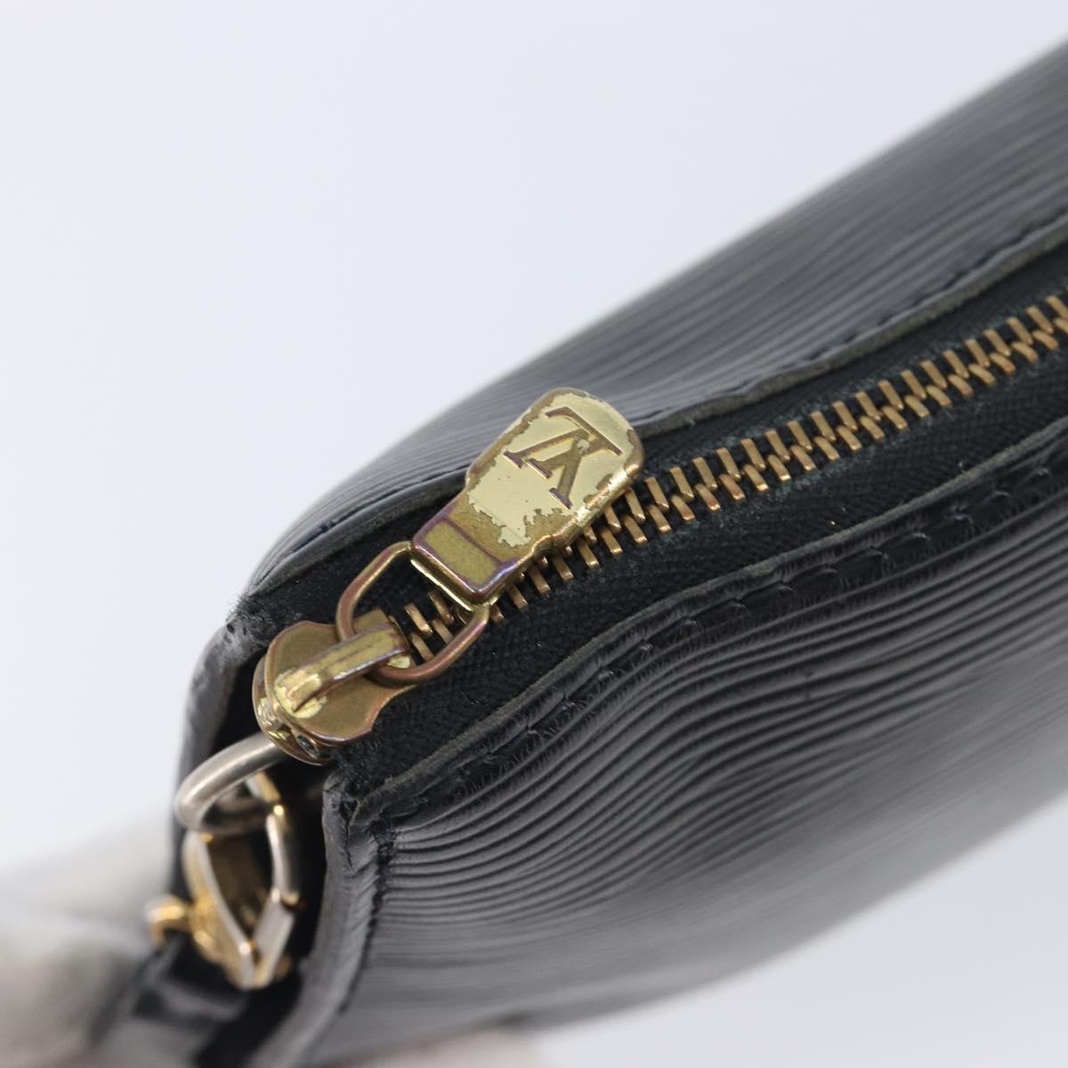 LOUIS VUITTON Epi Pochette Accessoires Pouch Black M52982 LV Auth bs37494