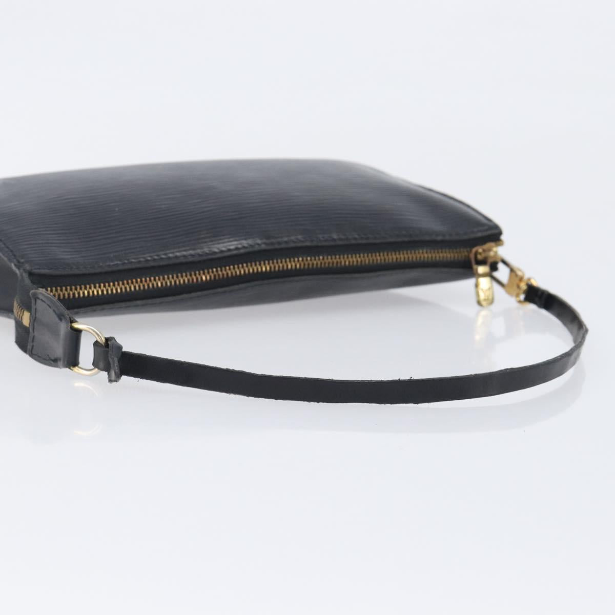 LOUIS VUITTON Epi Pochette Accessoires Pouch Black M52982 LV Auth bs37494