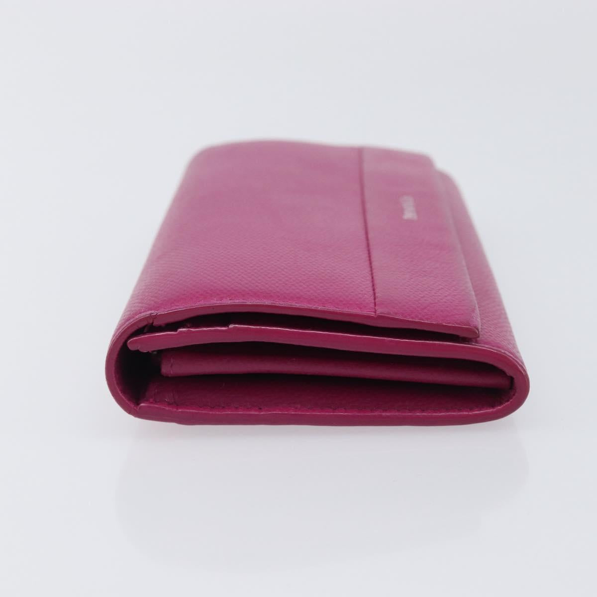 Tiffany & Co. Long Wallet Leather Purple Silver Auth bs37503