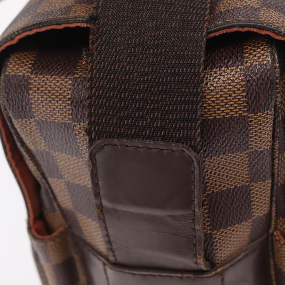 LOUIS VUITTON Damier Ebene Naviglio Shoulder Bag N45255 LV Auth bs37506