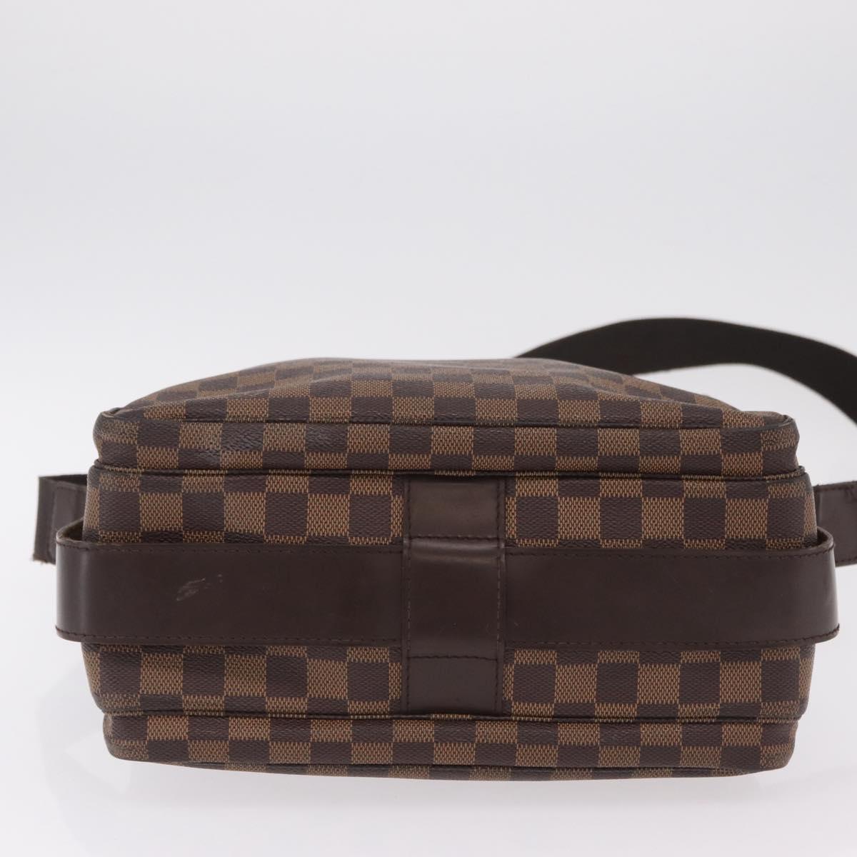 LOUIS VUITTON Damier Ebene Naviglio Shoulder Bag N45255 LV Auth bs37506