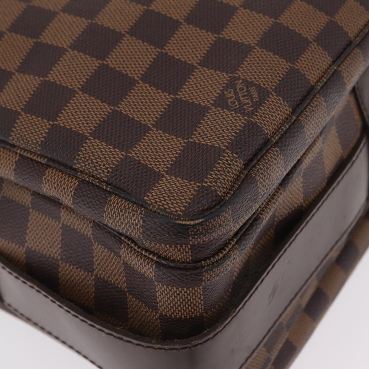LOUIS VUITTON Damier Ebene Naviglio Shoulder Bag N45255 LV Auth bs37506