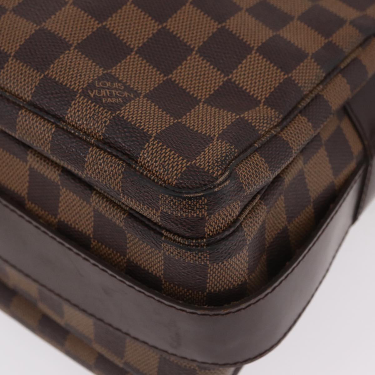 LOUIS VUITTON Damier Ebene Naviglio Shoulder Bag N45255 LV Auth bs37506