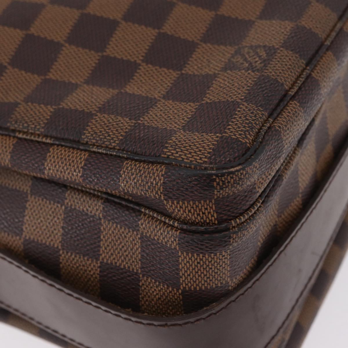 LOUIS VUITTON Damier Ebene Naviglio Shoulder Bag N45255 LV Auth bs37506