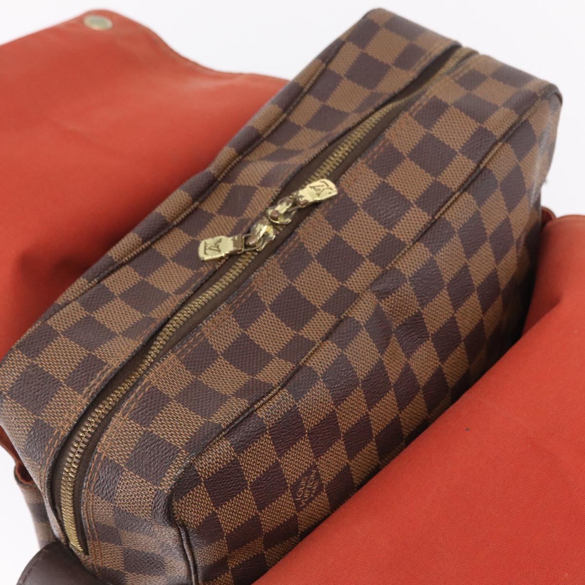 LOUIS VUITTON Damier Ebene Naviglio Shoulder Bag N45255 LV Auth bs37506