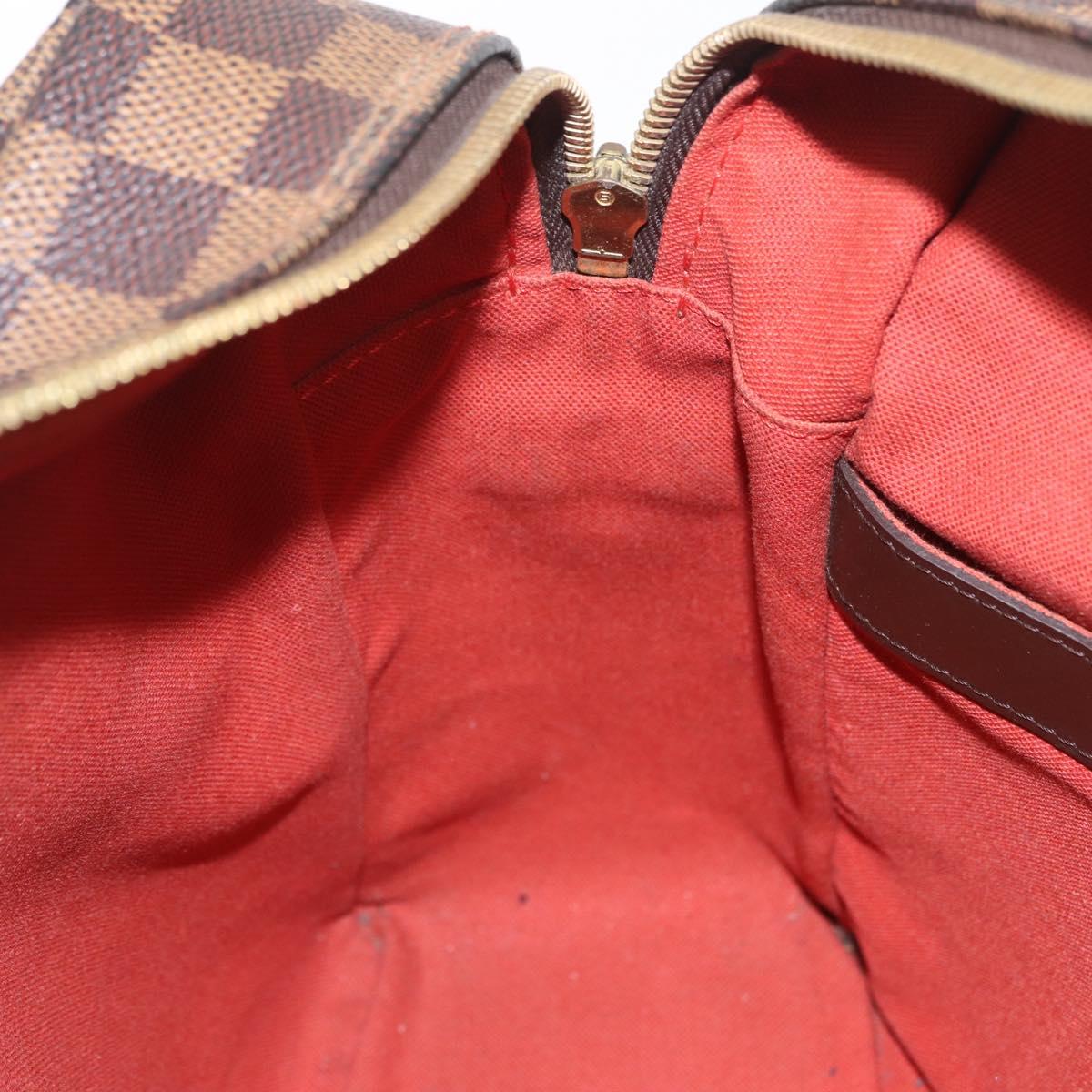 LOUIS VUITTON Damier Ebene Naviglio Shoulder Bag N45255 LV Auth bs37506