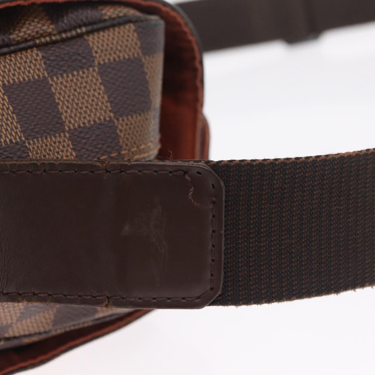 LOUIS VUITTON Damier Ebene Naviglio Shoulder Bag N45255 LV Auth bs37506