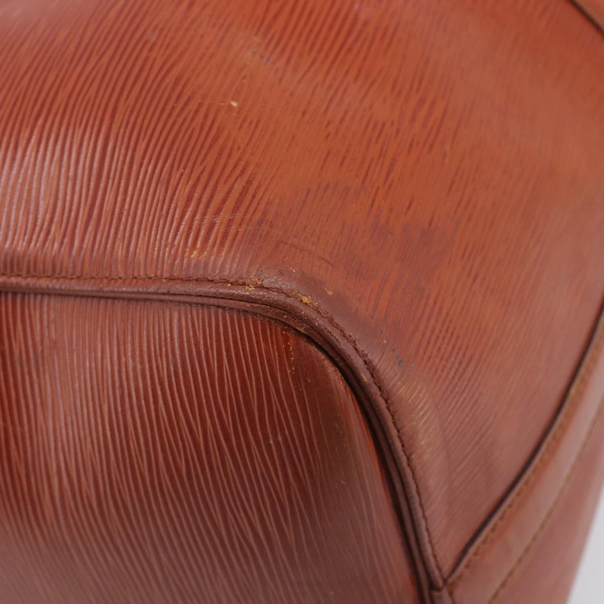 LOUIS VUITTON Epi Keepall 45 Boston Bag Brown M42978 LV Auth bs37508