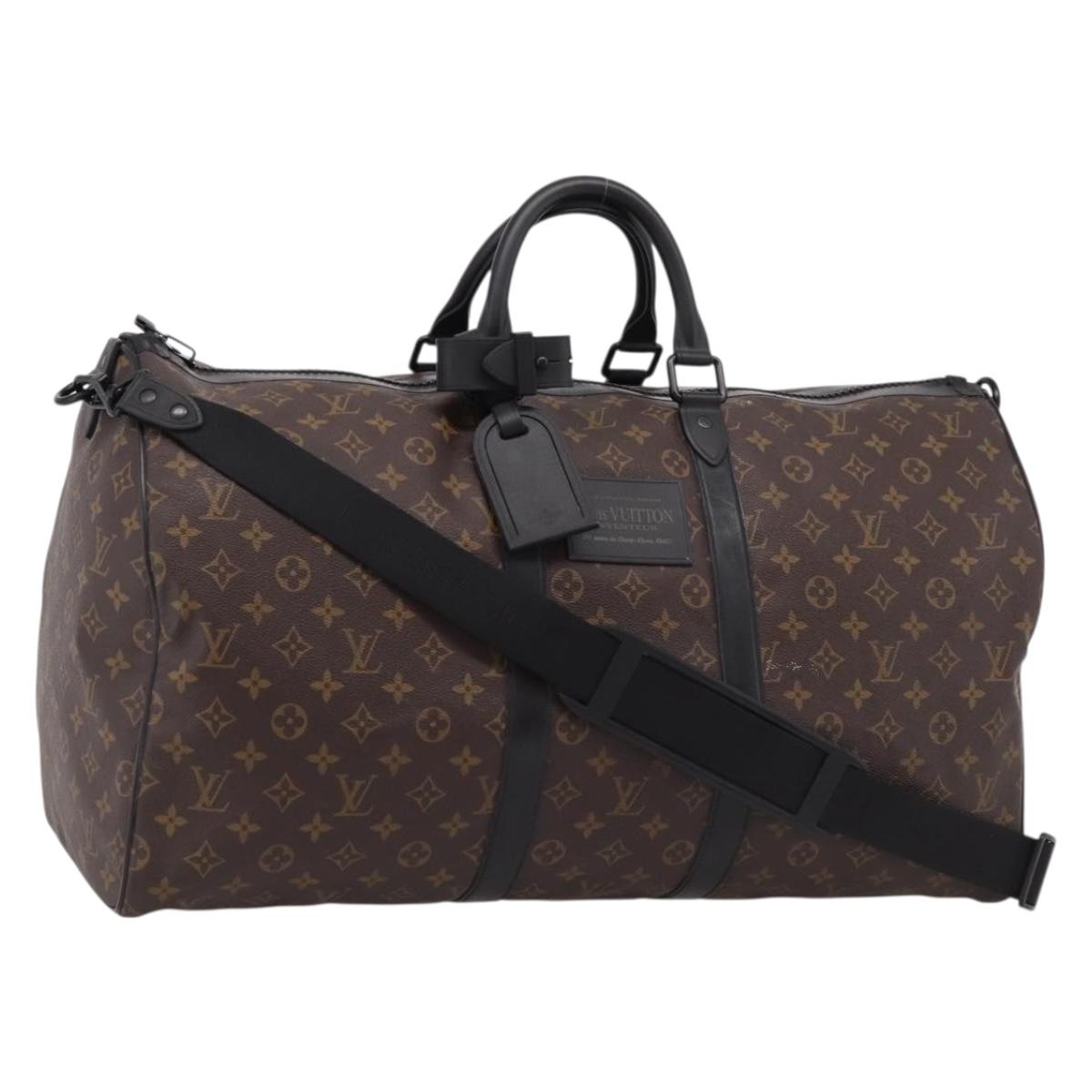 LOUIS VUITTON Waterproof Keepall Bandouliere55 Bag M41411 LV Auth bs37515