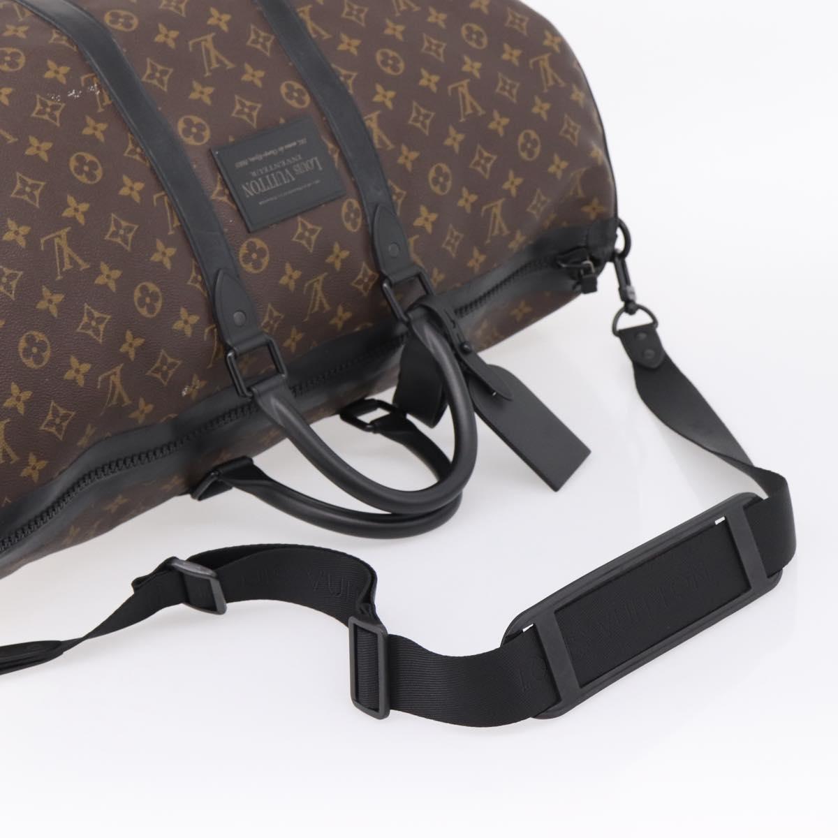 LOUIS VUITTON Waterproof Keepall Bandouliere55 Bag M41411 LV Auth bs37515
