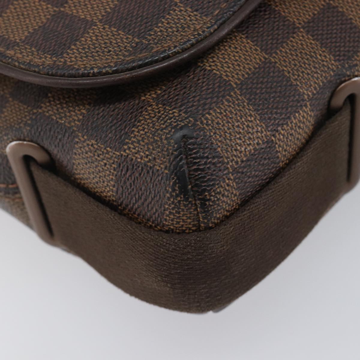 LOUIS VUITTON Damier Ebene Brooklyn MM Shoulder Bag N51211 LV Auth bs37517