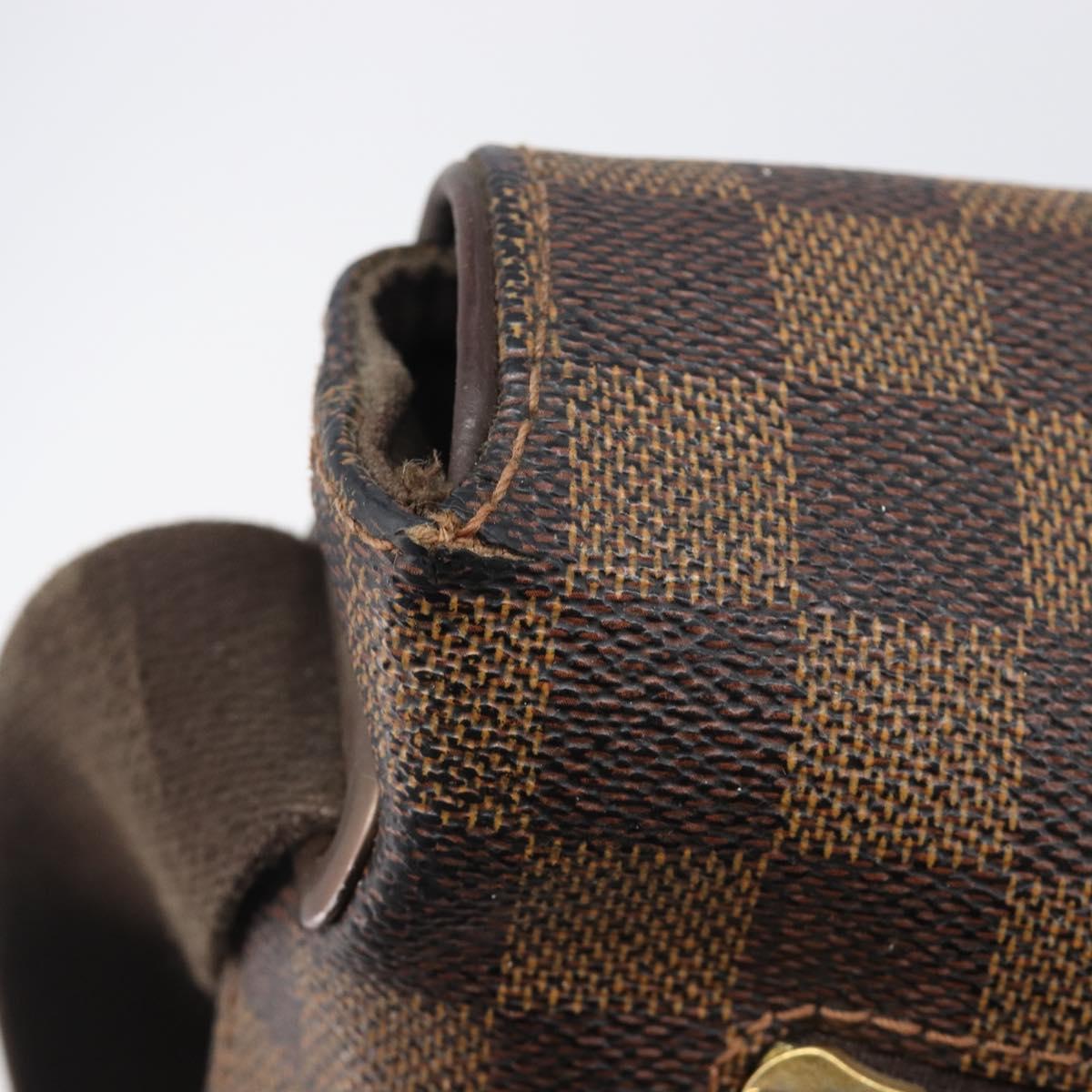 LOUIS VUITTON Damier Ebene Brooklyn MM Shoulder Bag N51211 LV Auth bs37517