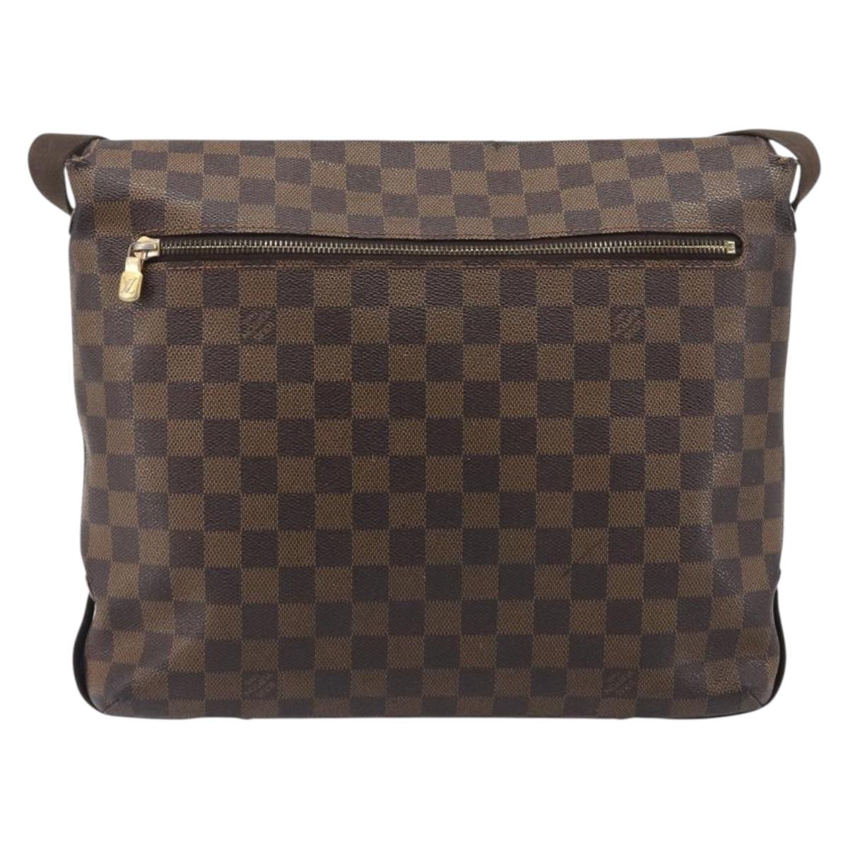 LOUIS VUITTON Damier Ebene Brooklyn MM Shoulder Bag N51211 LV Auth bs37517