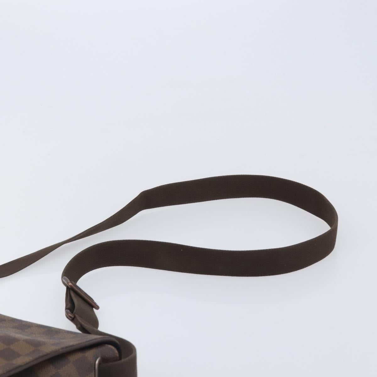 LOUIS VUITTON Damier Ebene Brooklyn MM Shoulder Bag N51211 LV Auth bs37517