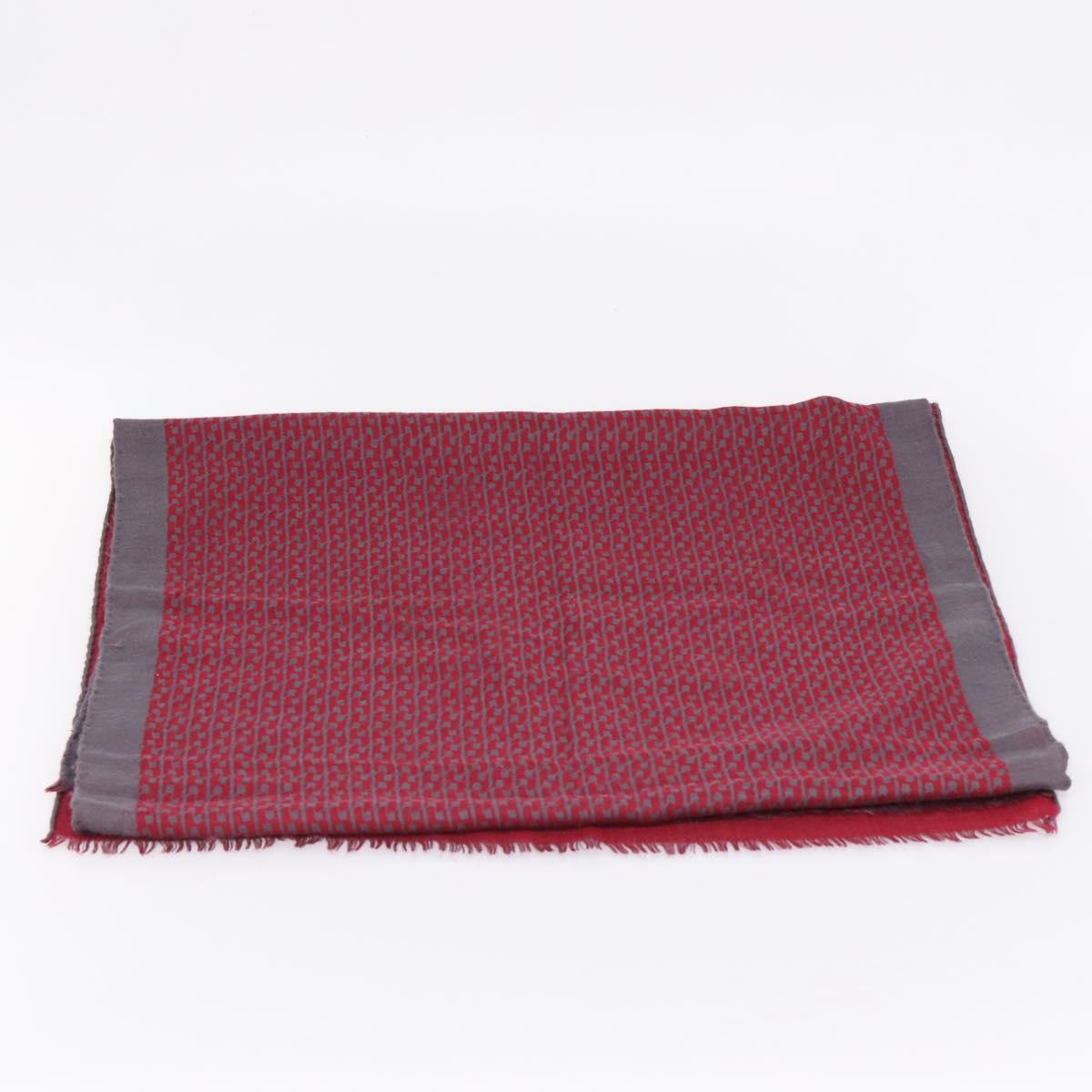 HERMES Scarf Cashmere Red Auth bs37519