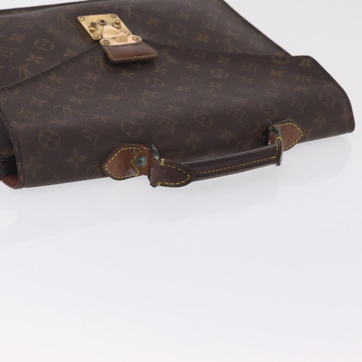 LOUIS VUITTON Monogram Business Bag Leather 4 Set LV Auth bs37527