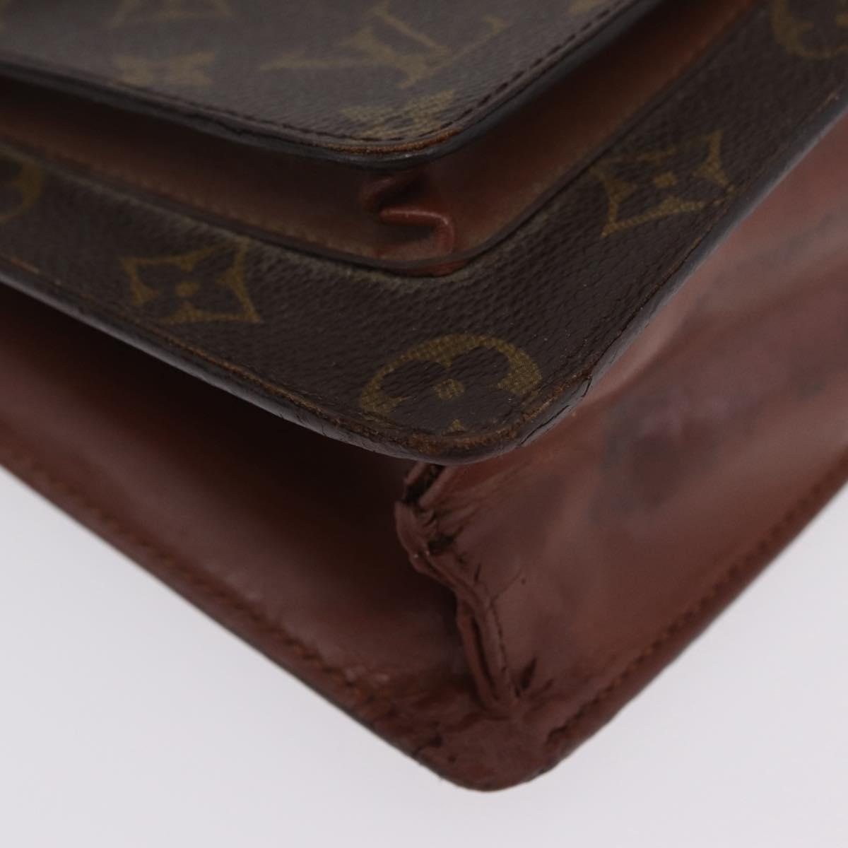 LOUIS VUITTON Monogram Business Bag Leather 4 Set LV Auth bs37527
