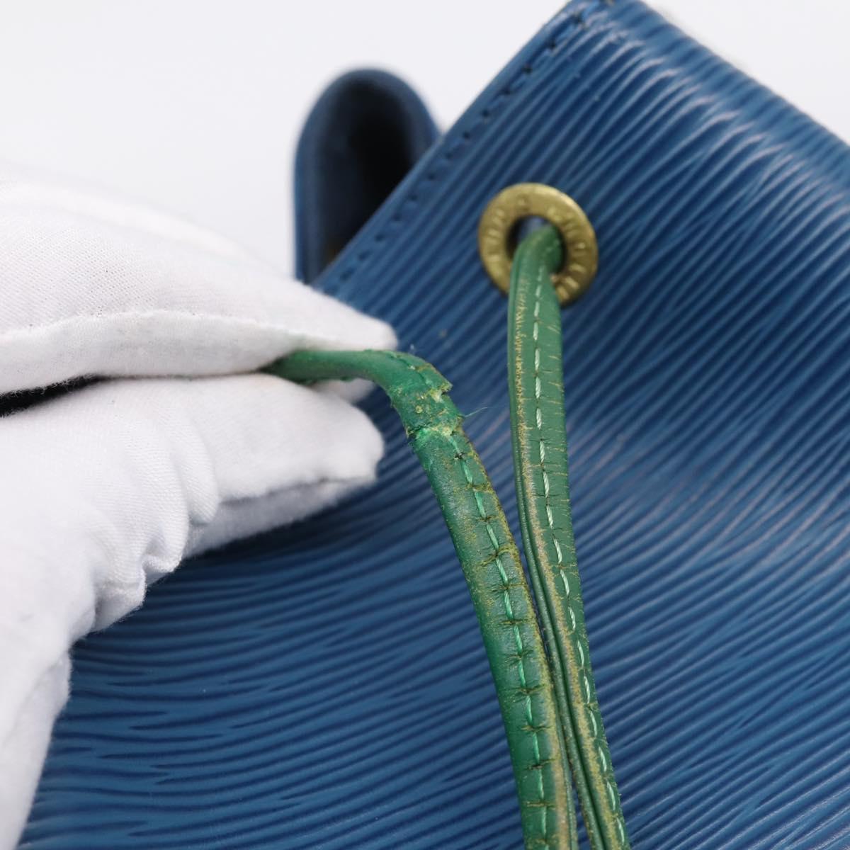 LOUIS VUITTON Epi Noe Shoulder Bag Bicolor Green Blue M44044 LV Auth bs37535