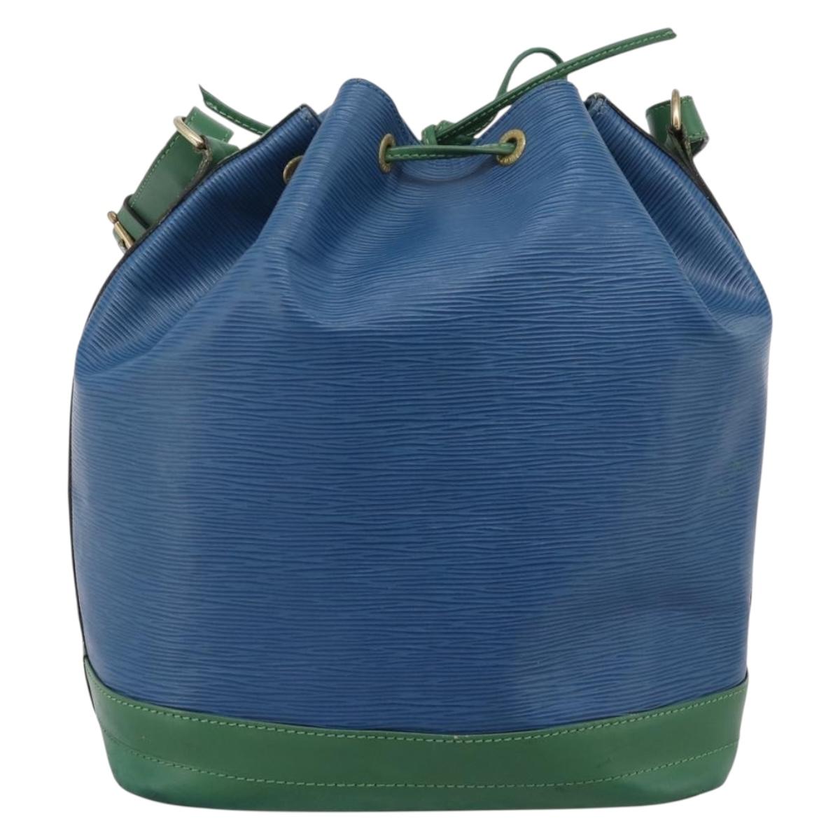 LOUIS VUITTON Epi Noe Shoulder Bag Bicolor Green Blue M44044 LV Auth bs37535