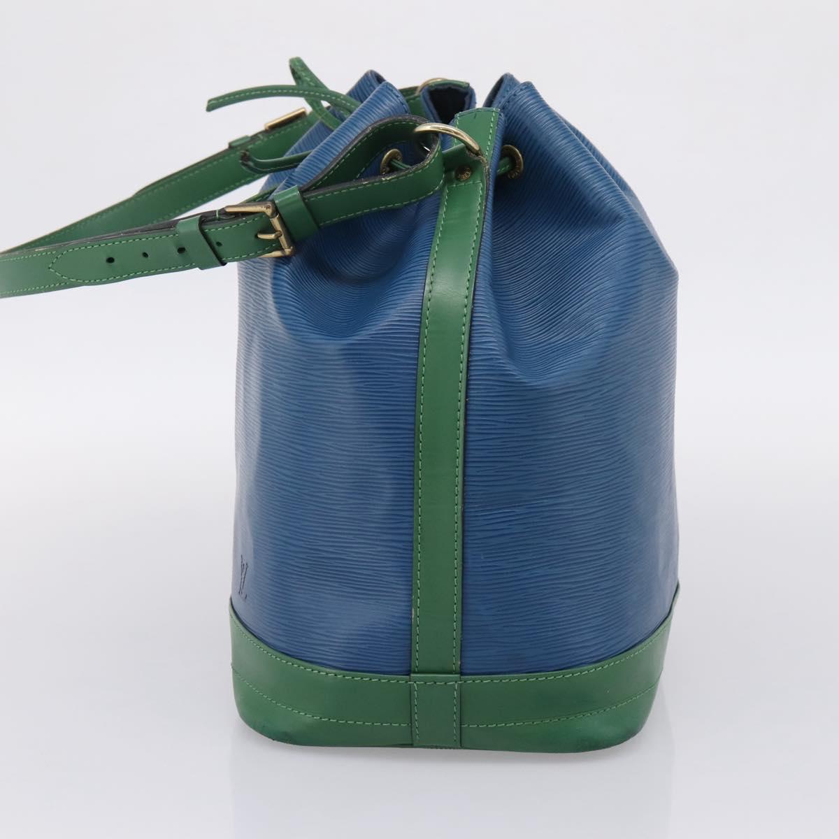 LOUIS VUITTON Epi Noe Shoulder Bag Bicolor Green Blue M44044 LV Auth bs37535