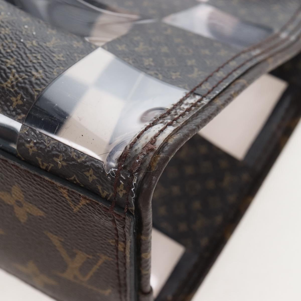 LOUIS VUITTON Monogram Chess Sac Plat Hand Bag 2way M20866 LV Auth bs37539A