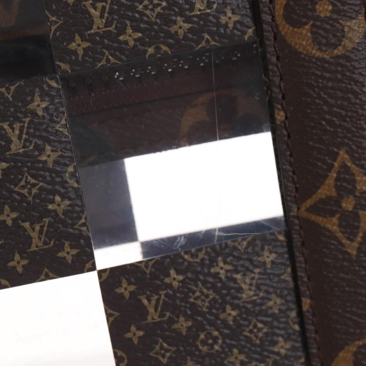 LOUIS VUITTON Monogram Chess Sac Plat Hand Bag 2way M20866 LV Auth bs37539A