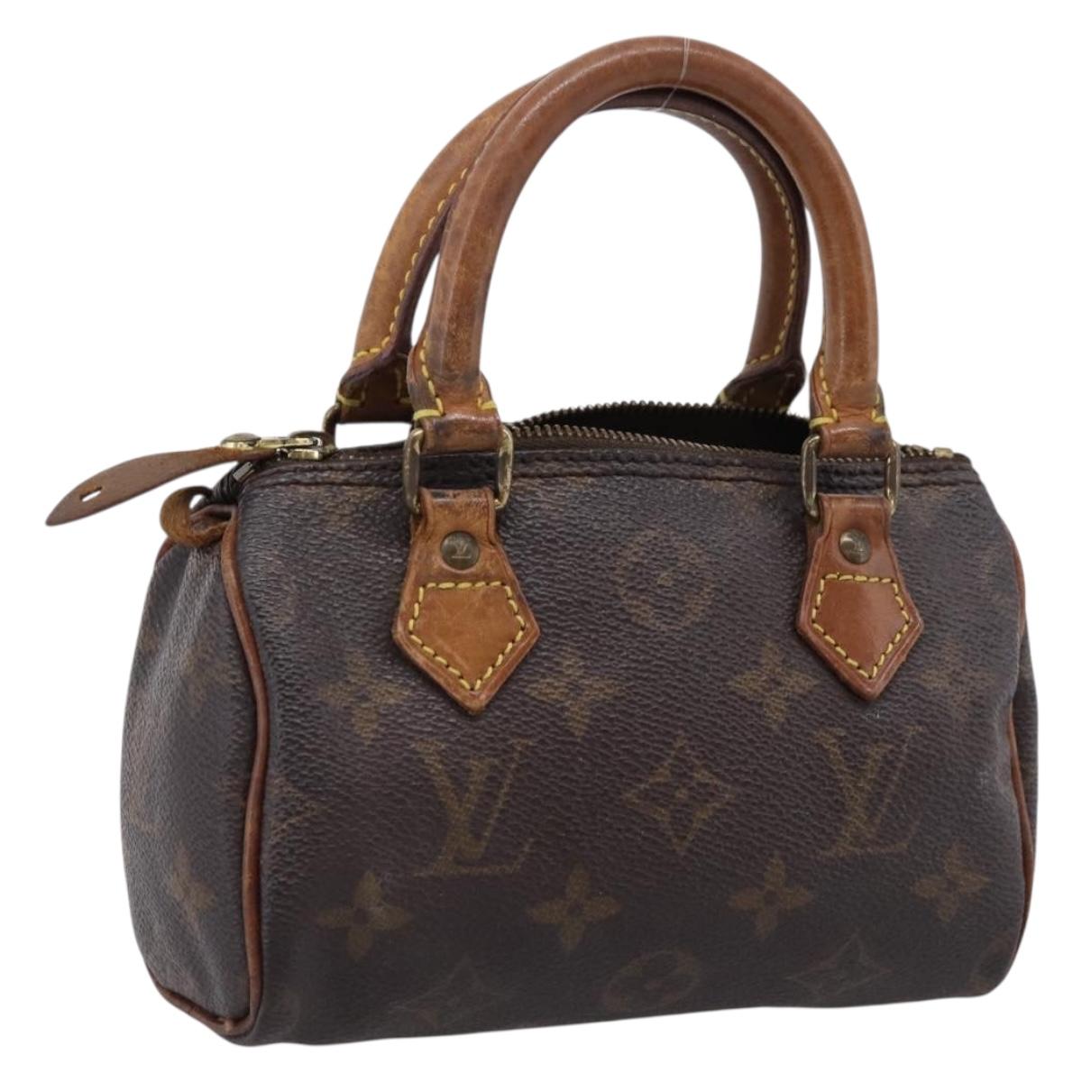 LOUIS VUITTON Monogram Mini Speedy Hand Bag M41534 LV Auth bs37553