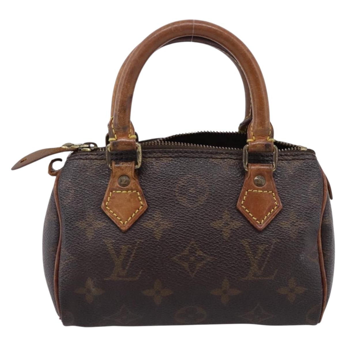 LOUIS VUITTON Monogram Mini Speedy Hand Bag M41534 LV Auth bs37553