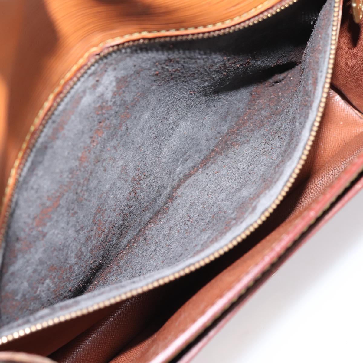 LOUIS VUITTON Epi Serie Dragonne Hand Bag Brown M52618 LV Auth bs37554