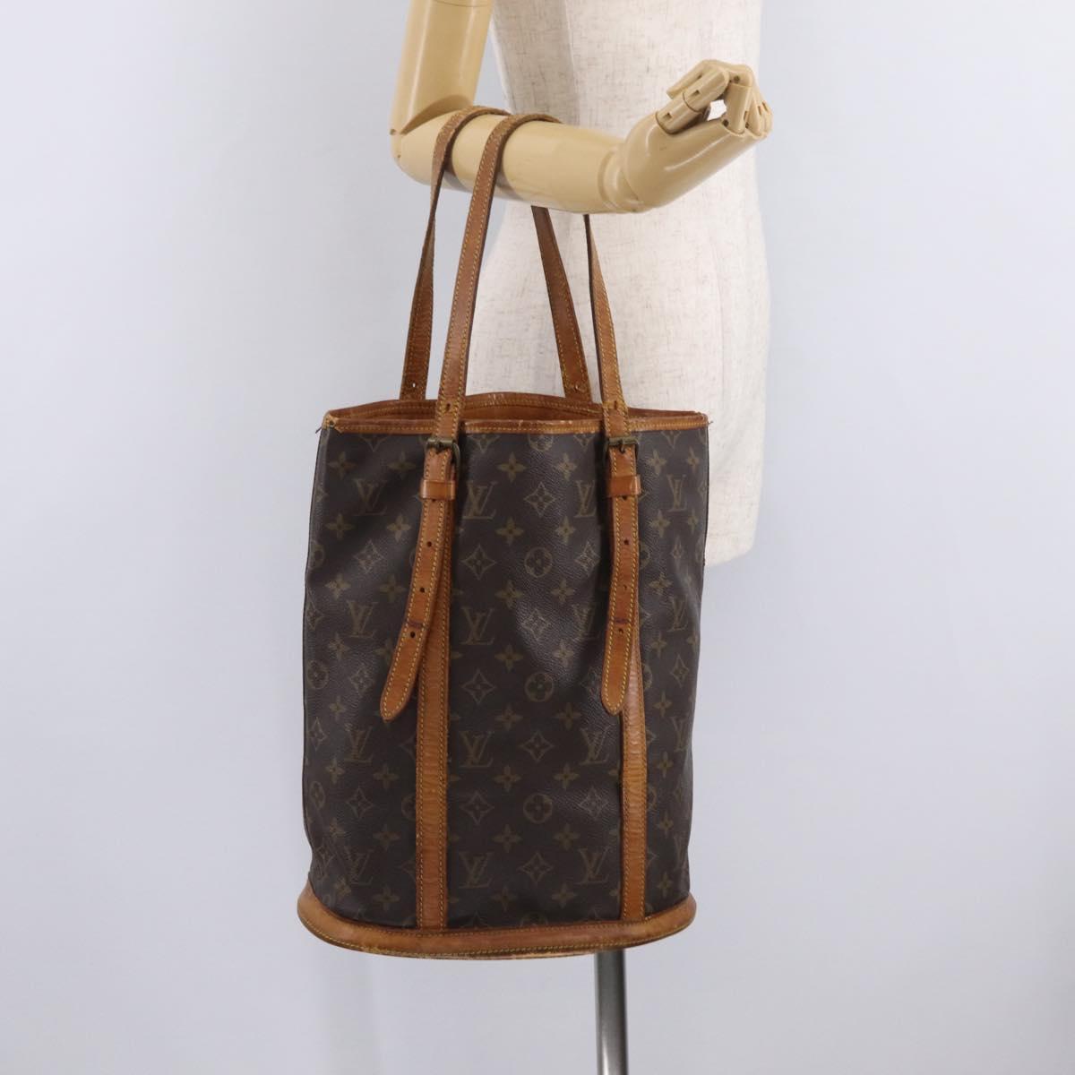 LOUIS VUITTON Monogram Bucket GM Shoulder Bag M42236 LV Auth bs37556