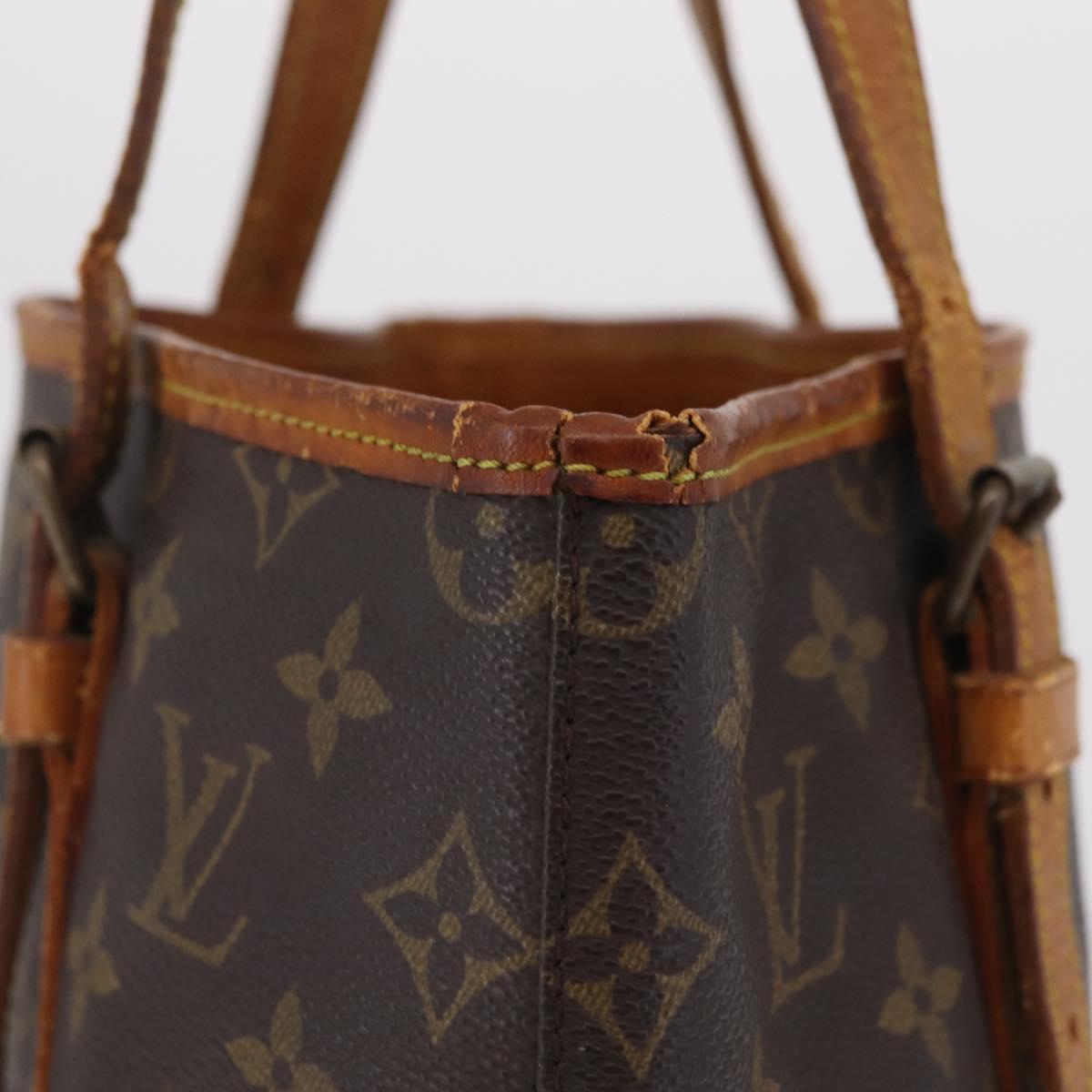 LOUIS VUITTON Monogram Bucket GM Shoulder Bag M42236 LV Auth bs37556