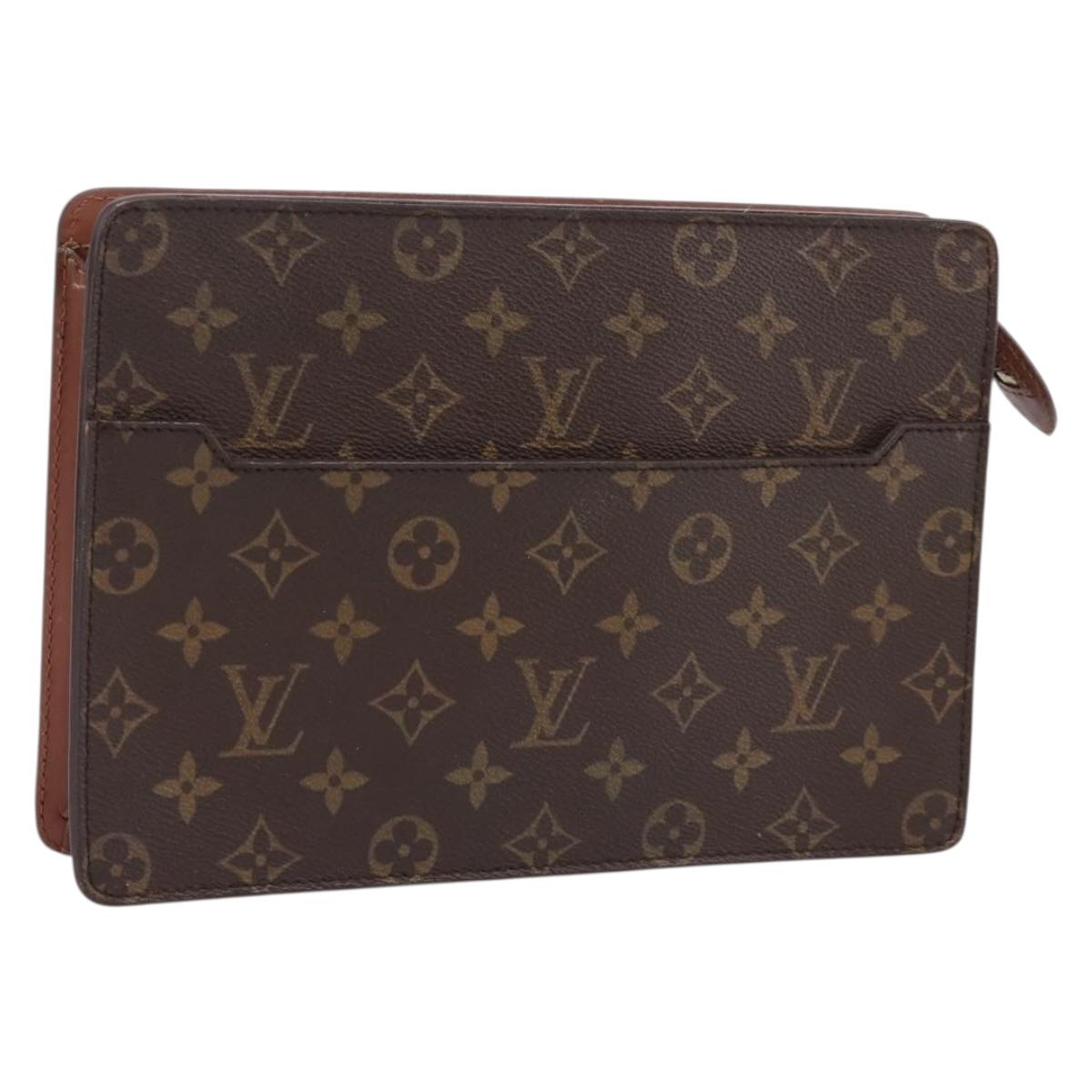 LOUIS VUITTON Monogram Pochette Homme Clutch Bag M51795 LV Auth bs37557