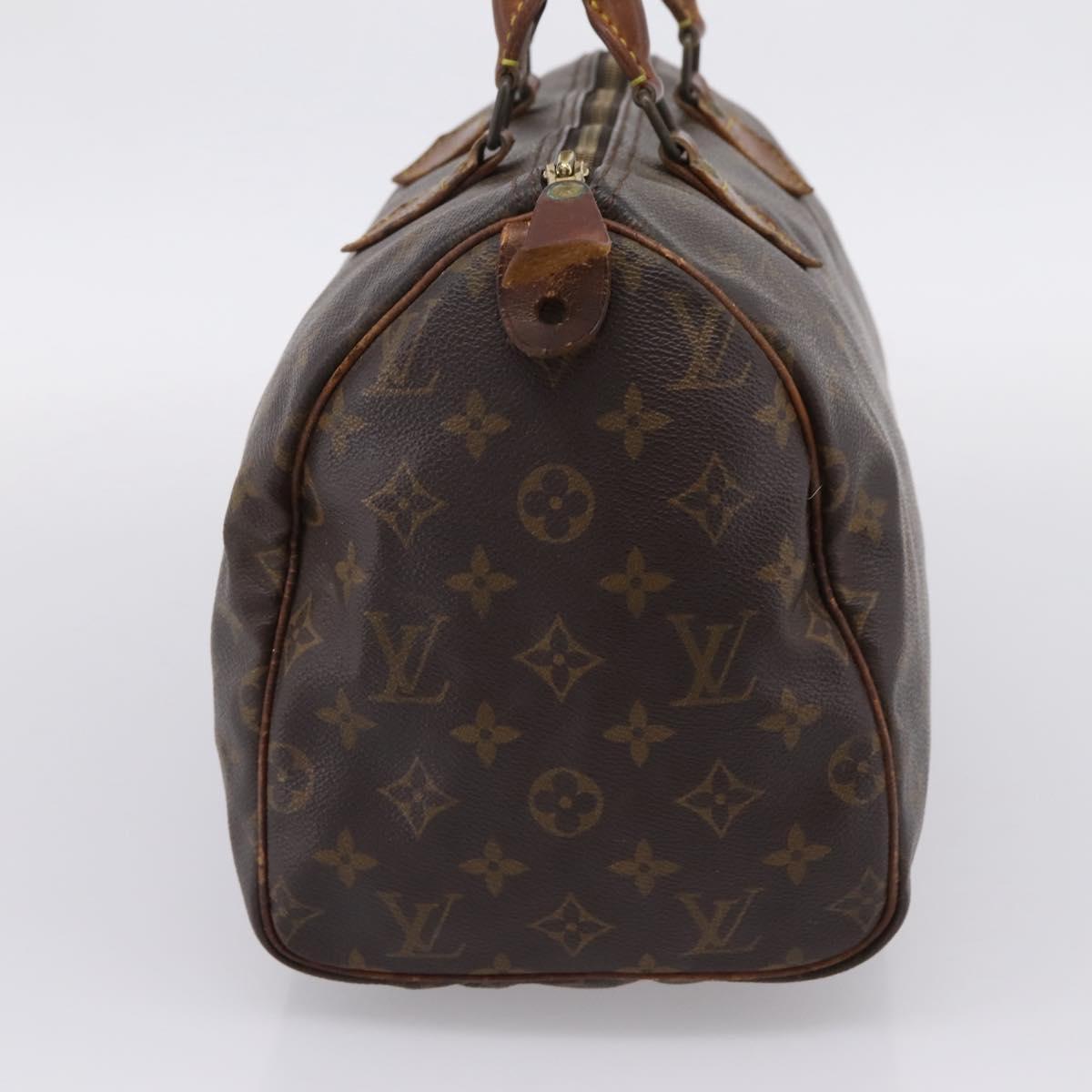 LOUIS VUITTON Monogram Speedy 30 Hand Bag M41526 LV Auth bs37558