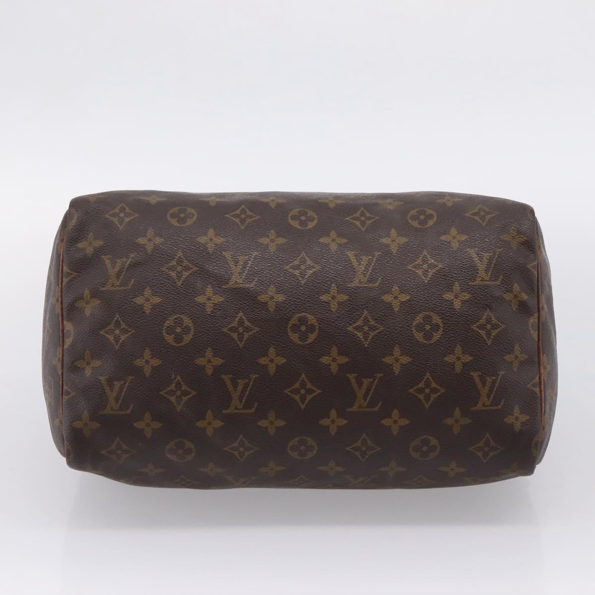 LOUIS VUITTON Monogram Speedy 30 Hand Bag M41526 LV Auth bs37558