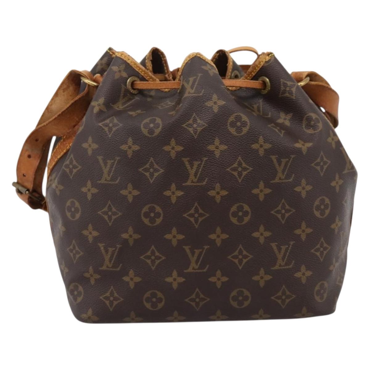LOUIS VUITTON Monogram Petit Noe Shoulder Bag M42226 LV Auth bs37572