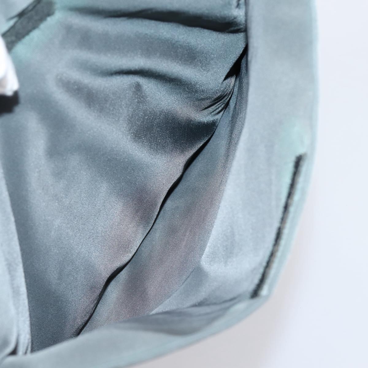 PRADA Tote Bag Nylon Gray Silver Auth bs37578
