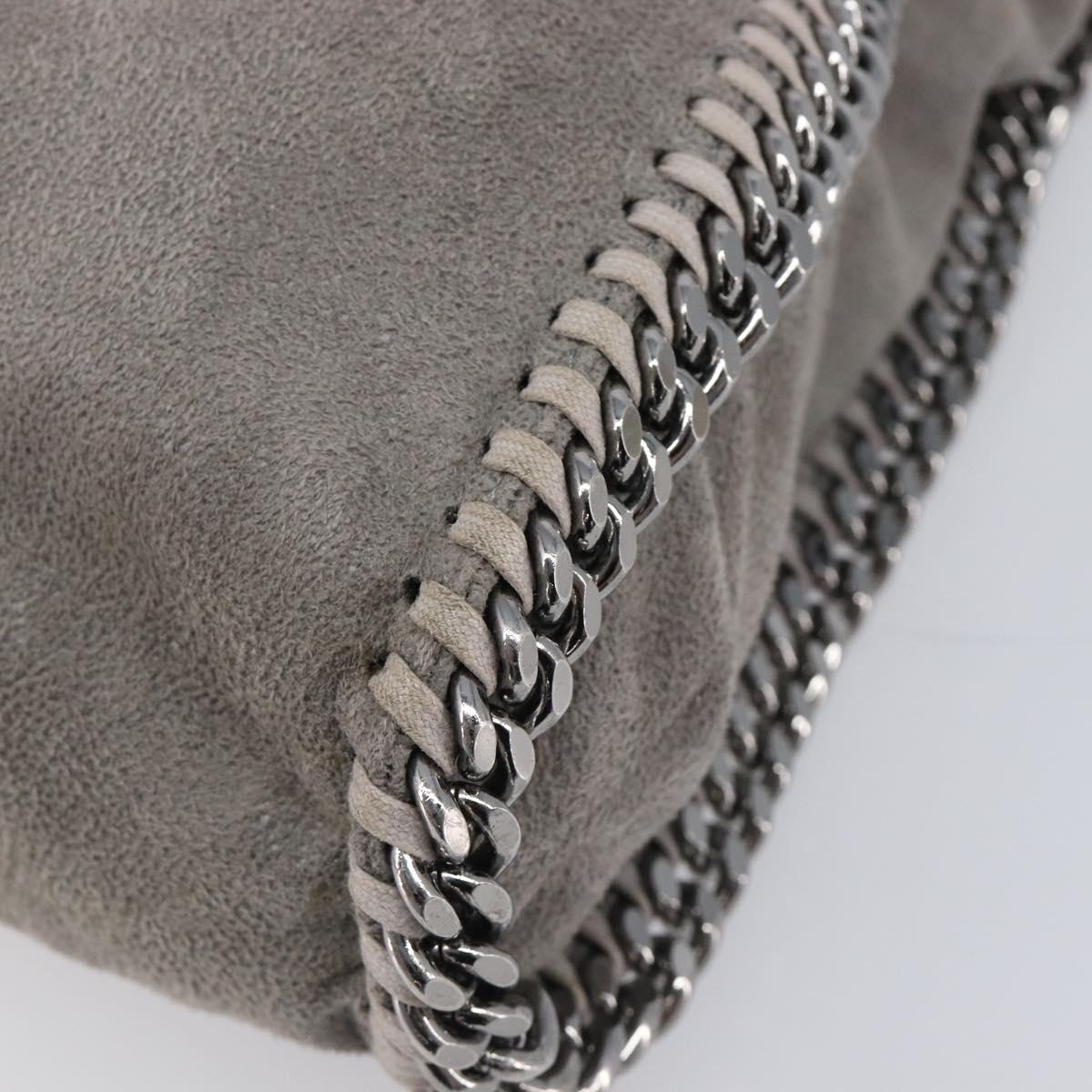 Stella McCartney Falabella Bag polyester Gray Silver 234387 Auth bs37579