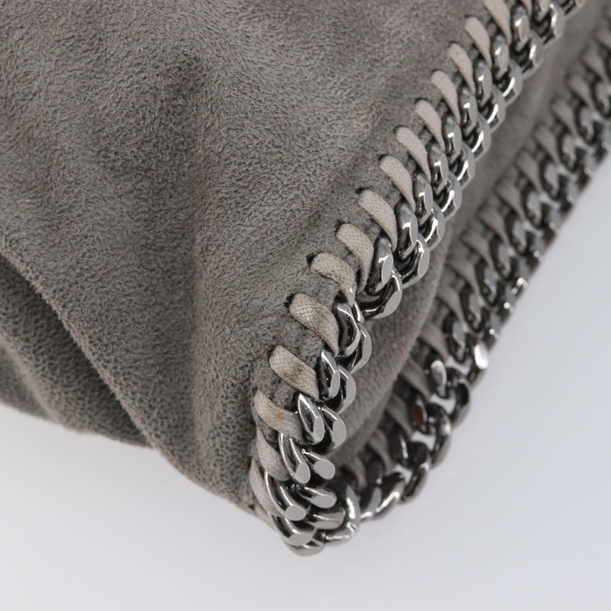 Stella McCartney Falabella Bag polyester Gray Silver 234387 Auth bs37579