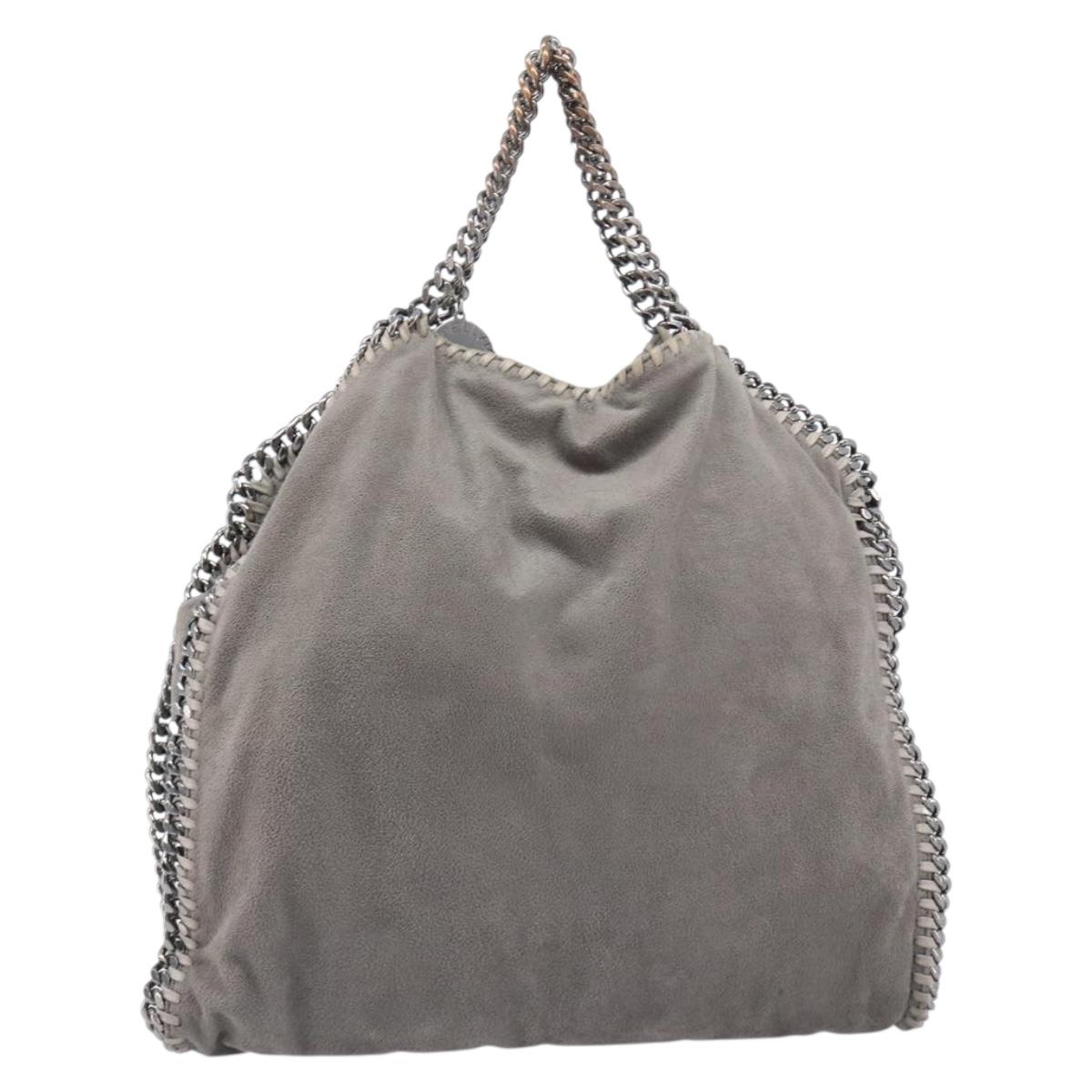 Stella McCartney Falabella Bag polyester Gray Silver 234387 Auth bs37579