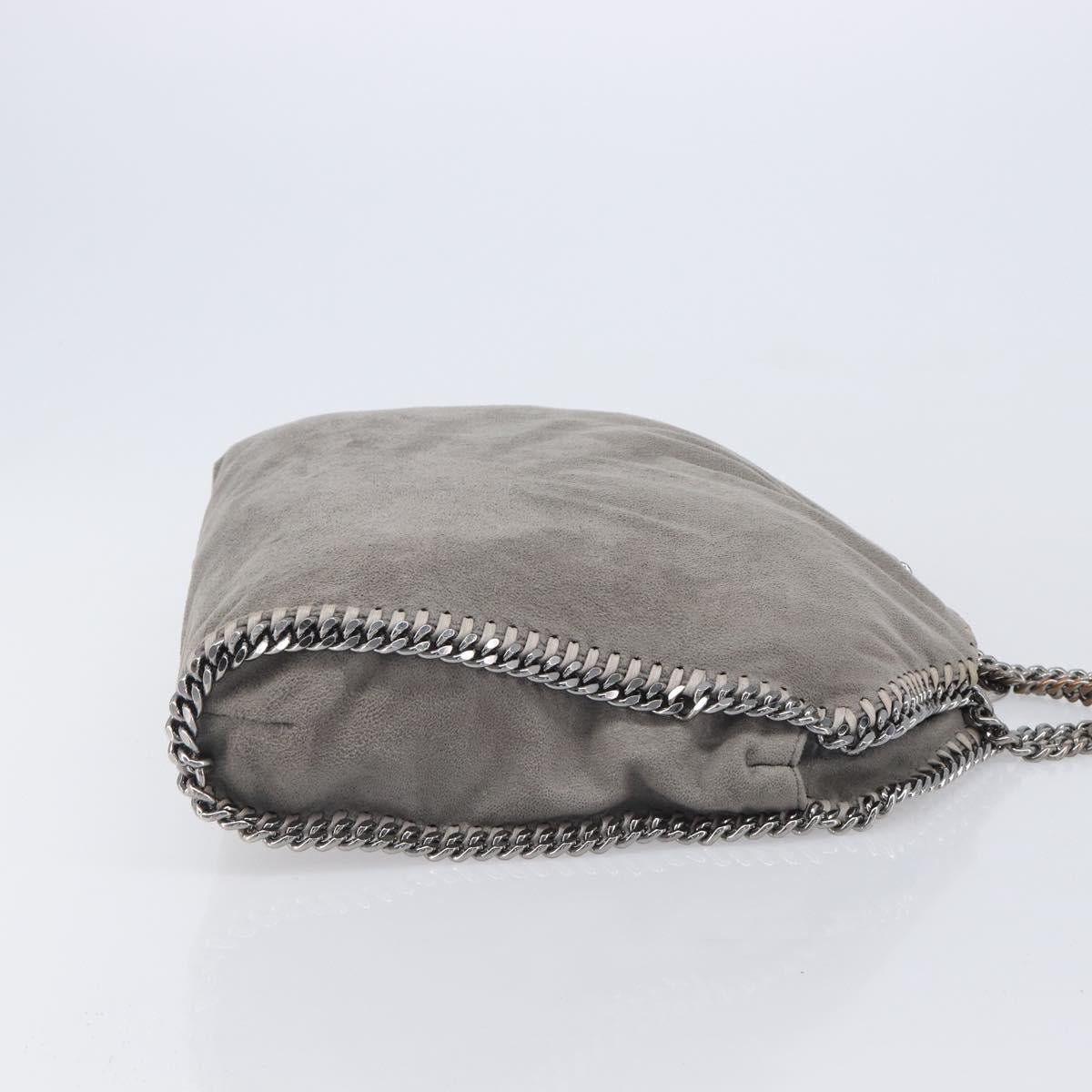 Stella McCartney Falabella Bag polyester Gray Silver 234387 Auth bs37579