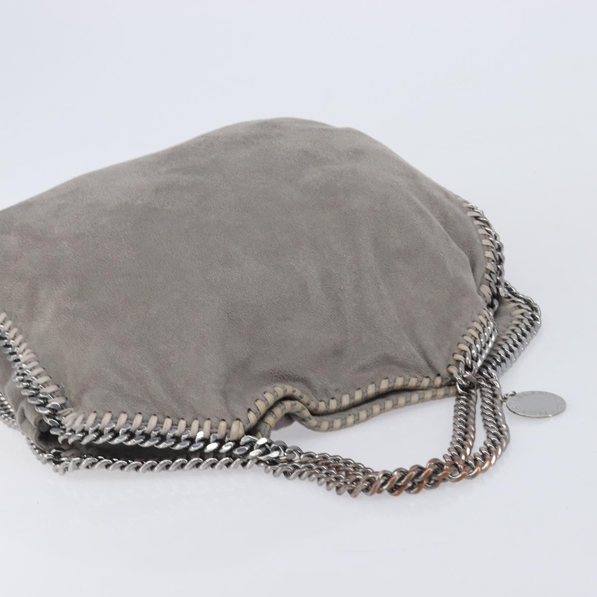 Stella McCartney Falabella Bag polyester Gray Silver 234387 Auth bs37579