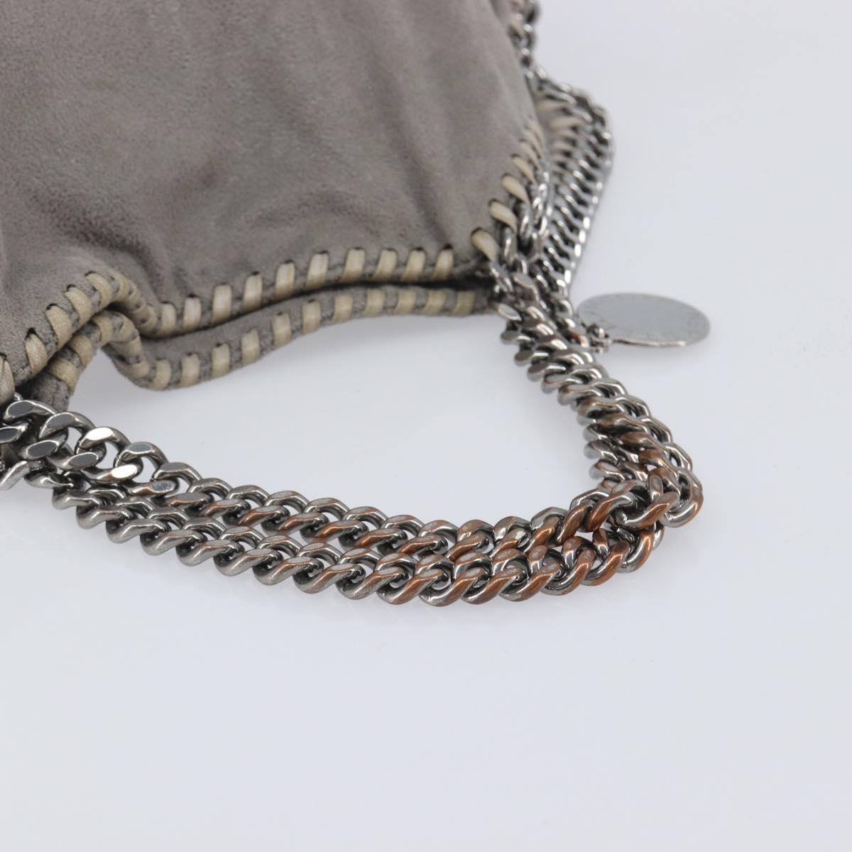 Stella McCartney Falabella Bag polyester Gray Silver 234387 Auth bs37579