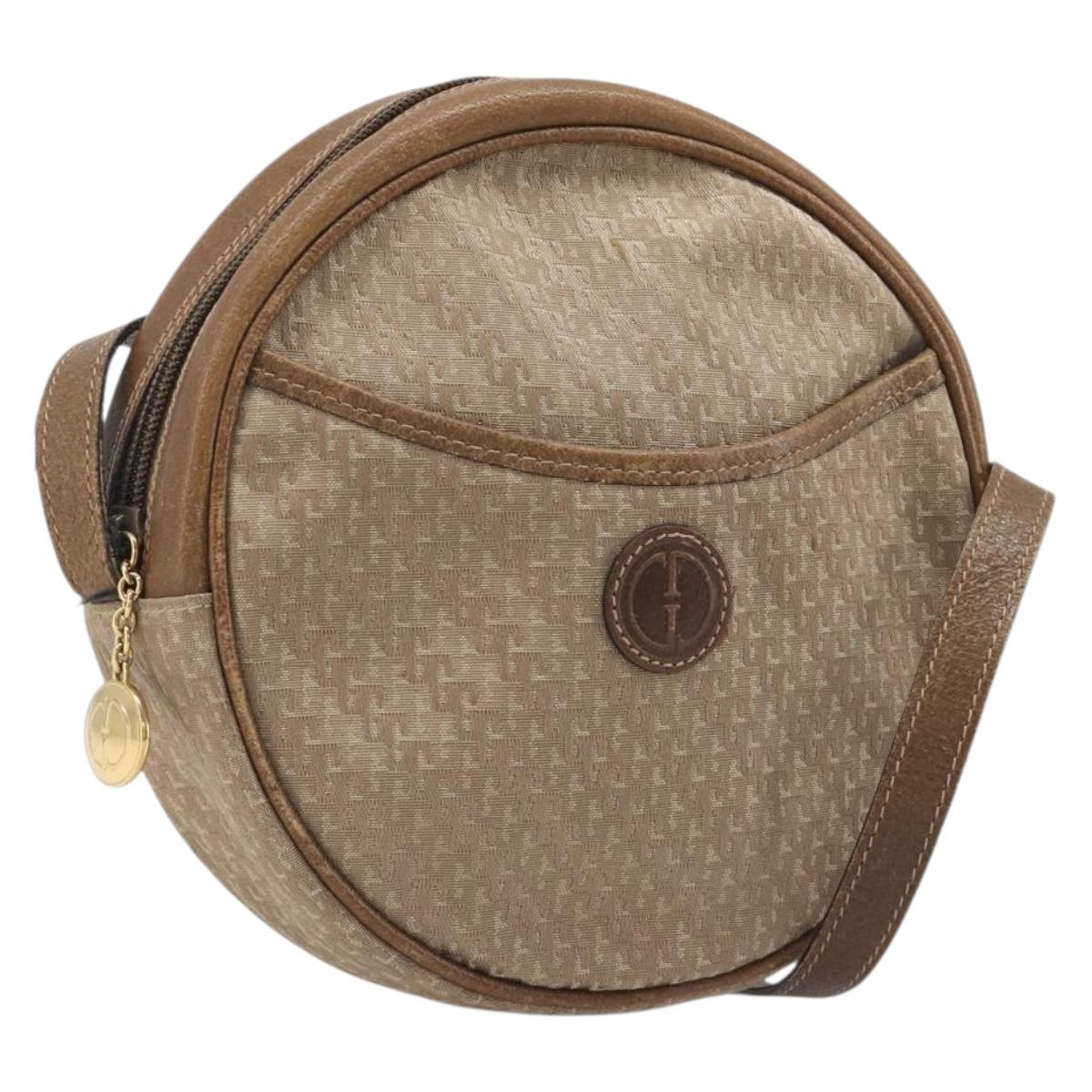 GUCCI Shoulder Bag Canvas Beige Gold 007 58 0179 Auth bs37586