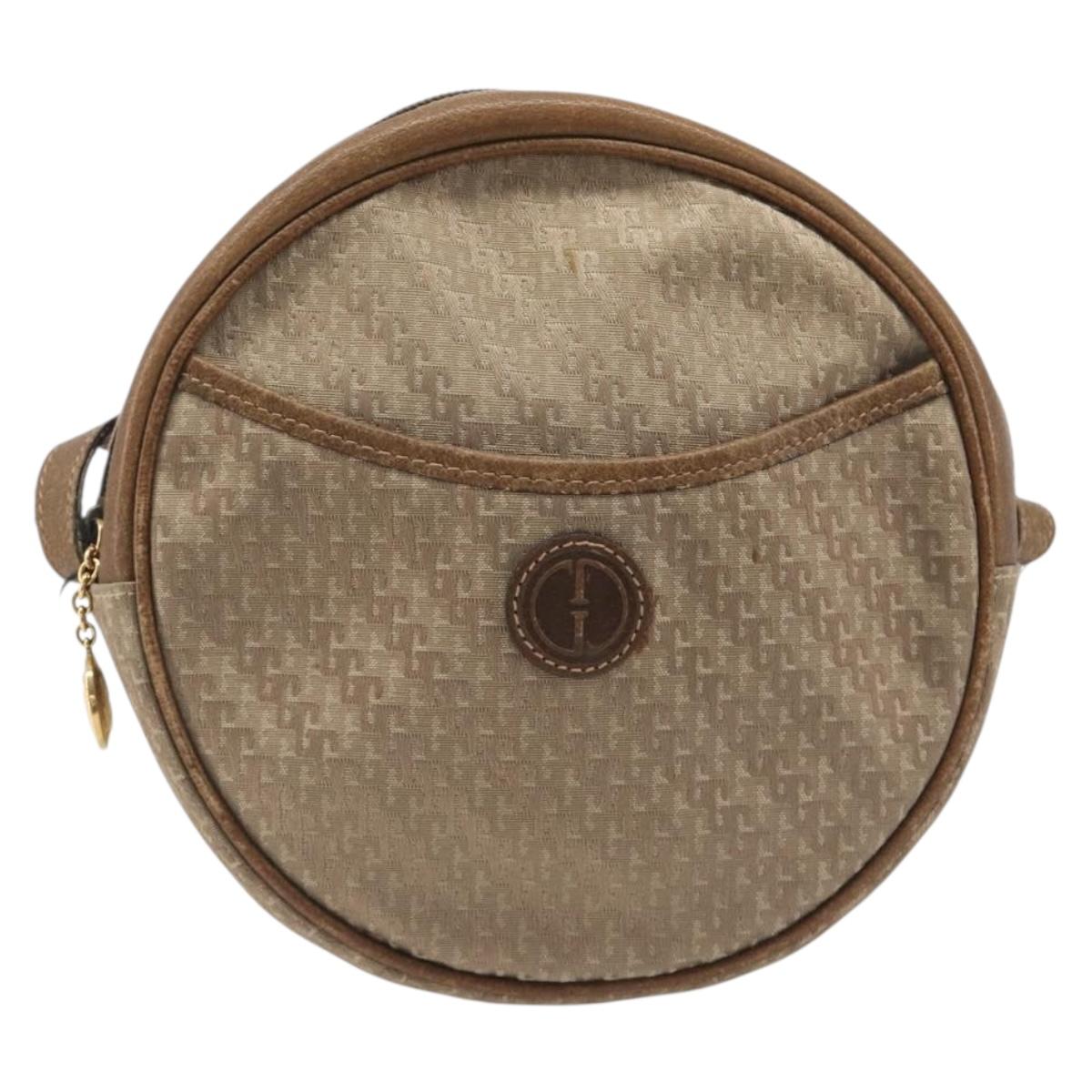 GUCCI Shoulder Bag Canvas Beige Gold 007 58 0179 Auth bs37586