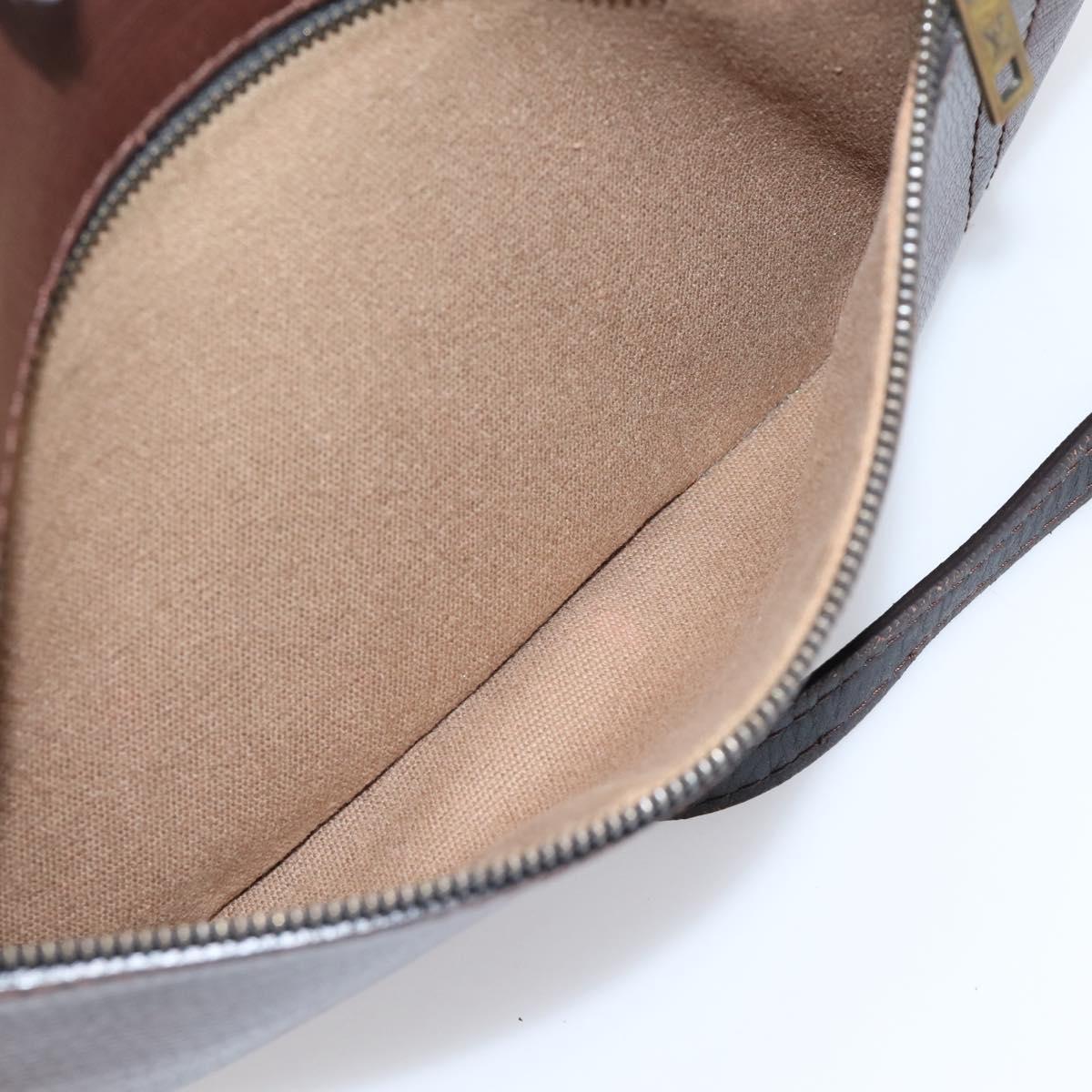 LOUIS VUITTON Utah Sac Plat Shoulder Bag Brown M92073 LV Auth bs37598