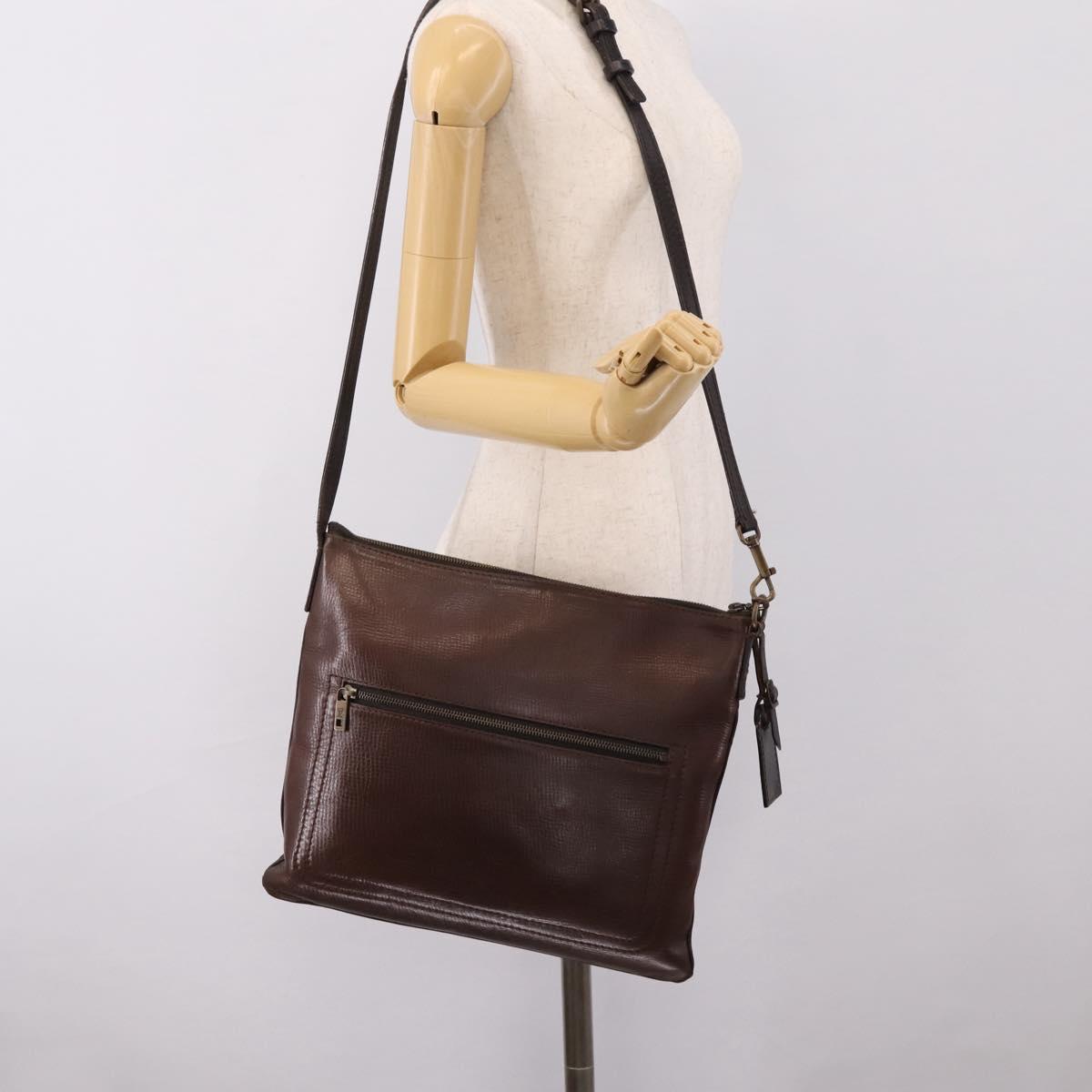 LOUIS VUITTON Utah Sac Plat Shoulder Bag Brown M92073 LV Auth bs37598