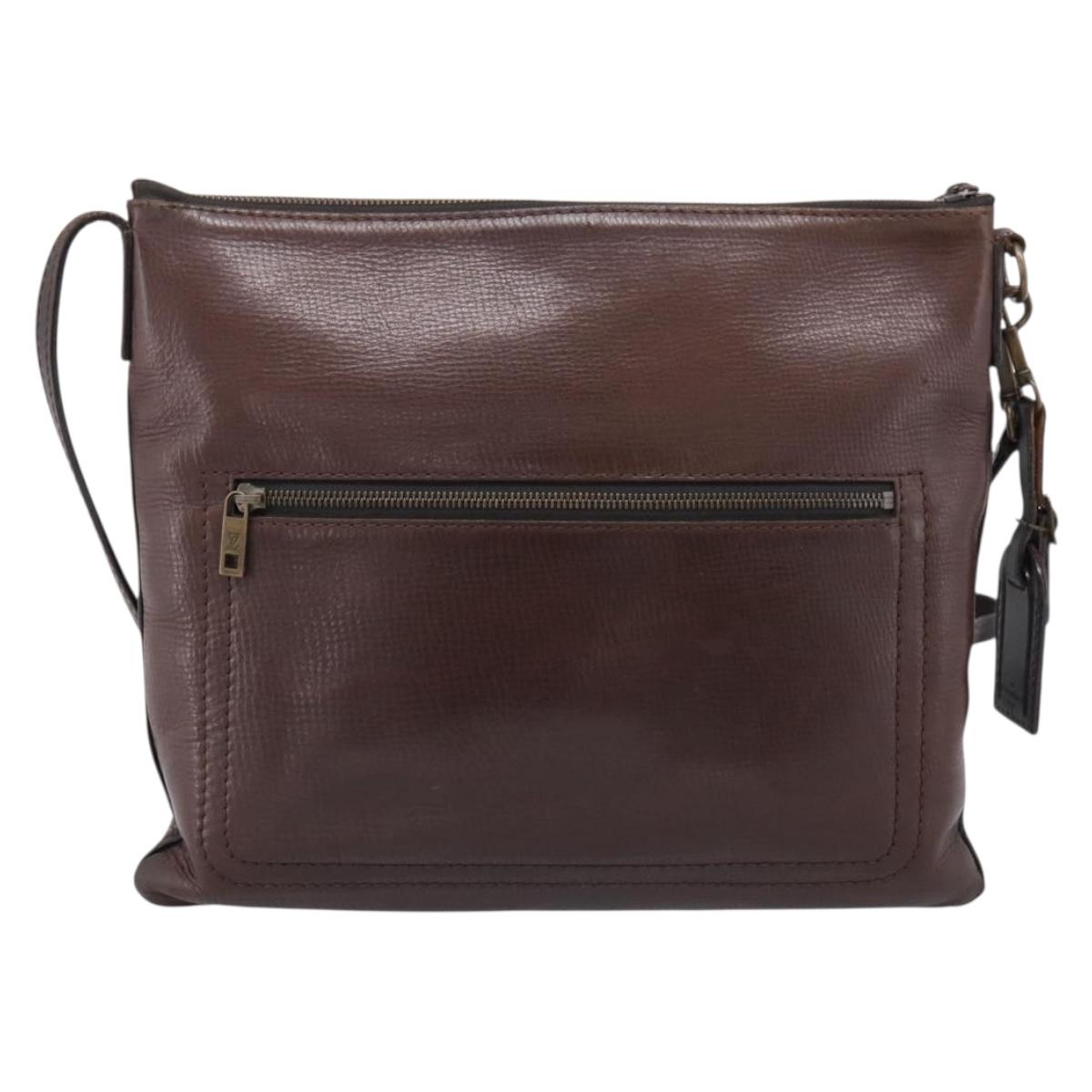 LOUIS VUITTON Utah Sac Plat Shoulder Bag Brown M92073 LV Auth bs37598